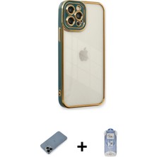 BUTİMAR'S iPhone 12 Pro Max Çekirdek Klasik Serisi - Siyah Joko Magic 5d Cam + Siyah Shine Kamera Lens Koruma Cam