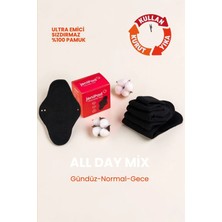 Jenipad W.beside Pamuk Yıkanabilir Sızdırmaz Kadın Pedi Mıx 3 Adet ( Günlük, Normal, Gece )