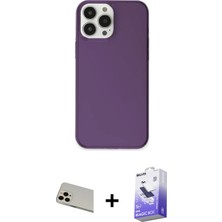 BUTİMAR'S iPhone 13 Pro Max Kutup Doku Koleksiyonu - Siyah Bilvis 5in1 5d Magic Hayalet Cam Ekran Koruyucu + Rose Gold Rainbow Kamera Lens Koruma Cam