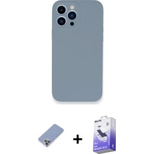 BUTİMAR'S iPhone 13 Pro Max Zirve Modern Özel Seri - Siyah Bilvis 5in1 5d Magic Hayalet Cam Ekran Koruyucu + Koyu Yeşil Metal Kamera Lens Koruma Cam