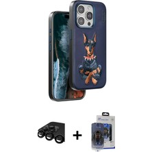 BUTİMAR'S iPhone 15 Pro Max Nova Form Koleksiyonu - Siyah Vanessa Magic Cam + Siyah Raze Metal Kamera Lens