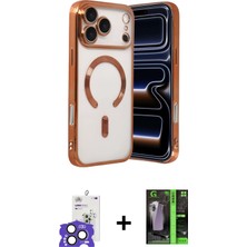 BUTİMAR'S iPhone 17 Pro Max Nova Işık Özel Seri - Siyah 360 Mat Full Body Arka Koruyucu + Natural Grey Bilvis Titan Kamera Lens