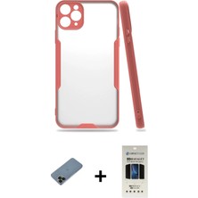 BUTİMAR'S iPhone 11 Pro Atlas Asil Serisi - Siyah 5d Hayalet Cam Ekran Koruyucu + Siyah Shine Kamera Lens Koruma Cam