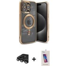 BUTİMAR'S iPhone 15 Pro Nova Işık Özel Seri - Siyah Joko 5d Cam + Titanyum Gri Raze Metal Kamera Lens