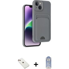 BUTİMAR'S iPhone 14 Vadi Çizgi Prime - Siyah Joko Magic 5d Cam + Kırmızı Diamond Kamera Lens