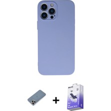 BUTİMAR'S iPhone 13 Pro Max Ahenk Serisi - Siyah Bilvis 5in1 5d Magic Hayalet Cam Ekran Koruyucu + Mor Metal Kamera Lens Koruma Cam