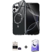 BUTİMAR'S iPhone 14 Pro Max Kıvılcım Form Prime - Siyah Bilvis 5in1 5d Magic Hayalet Cam Ekran Koruyucu + Siyah Bilvis Titan Kamera Lens