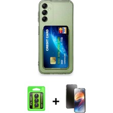 BUTİMAR'S Galaxy A15 4g Doruk Klasik Koleksiyonu - Siyah 3D Antistatik Mat Seramik Nano Ekran Koruyucu + Siyah Raze Metal Kamera Lens