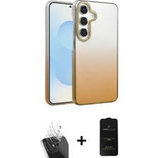 BUTİMAR'S Galaxy A25 5g Kıvılcım Minimal Özel Seri - Siyah 6d Antistatik Mat Seramik Hayalet Nano Ekran Koruyucu + Şeffaf Kamera Lens Koruma Cam