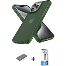 BUTİMAR'S iPhone 12 Pro Max Atlas Form - Siyah 5d Eko Cam Ekran Koruyucu + Sarı Renkli Kamera Lens Koruma Cam