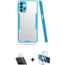 BUTİMAR'S Galaxy A52 Atlas Asil Serisi - Siyah 3D Antistatik Seramik Nano Ekran Koruyucu + Şeffaf Kamera Lens Koruma Cam