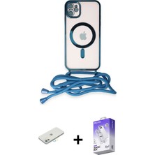 BUTİMAR'S iPhone 11 Eksen Özel Seri - Siyah Bilvis 5in1 3D Magic Cam Ekran Koruyucu + Sarı Renkli Kamera Lens Koruma Cam