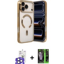 BUTİMAR'S iPhone 17 Pro Max Nova Işık Özel Seri - Siyah 360 Mat Full Body Arka Koruyucu + Natural Grey Bilvis Titan Kamera Lens