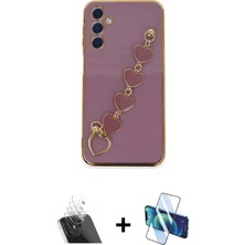 BUTİMAR'S Galaxy A24 4g Nova Işık Prime - Siyah 3D Antistatik Seramik Nano Ekran Koruyucu + Şeffaf Kamera Lens Koruma Cam