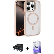 BUTİMAR'S iPhone 15 Pro Max Kıvılcım Prime - Siyah Bilvis 5in1 5d Magic Hayalet Cam Ekran Koruyucu + Lacivert Raze Metal Kamera Lens