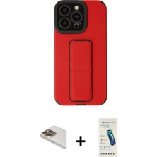 BUTİMAR'S iPhone 13 Pro Max Çekirdek Yansıma - Şeffaf Pasifik Cam Ekran Koruyucu + Gold Pers Alüminyum Kamera Lens