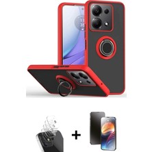 BUTİMAR'S Redmi Note 13 Pro 5g Yörünge Çizgi - Siyah 3D Antistatik Mat Seramik Nano Ekran Koruyucu + Şeffaf Kamera Lens Koruma Cam