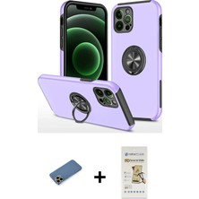 BUTİMAR'S iPhone 12 Pro Max Odak Form Prime - Siyah Mat Seramik Nano Ekran Koruyucu + Gold Shine Kamera Lens Koruma Cam