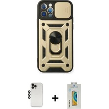 BUTİMAR'S iPhone 12 Pro Ahenk Klasik - Siyah Polymer Nano Ekran Koruyucu + Siyah Shine Kamera Lens