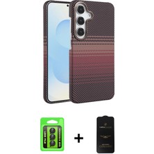 BUTİMAR'S Galaxy A15 4g Doruk Serisi - Siyah 6d Antistatik Mat Seramik Hayalet Nano Ekran Koruyucu + Siyah Raze Metal Kamera Lens