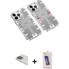 BUTİMAR'S iPhone 13 Pro Max Ufuk Doku Prime - Siyah Joko 5d Cam + Gold Pers Alüminyum Kamera Lens