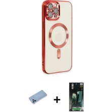 BUTİMAR'S iPhone 12 Pro Max Nova Işık Özel Seri - Siyah 360 Mat Full Body Arka Koruyucu + Mavi Shine Kamera Lens Koruma Cam