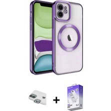 BUTİMAR'S iPhone 11 Nova Işık Özel Seri - Siyah Bilvis 5in1 3D Magic Cam Ekran Koruyucu + Yeşil Pers Alüminyum Kamera Lens