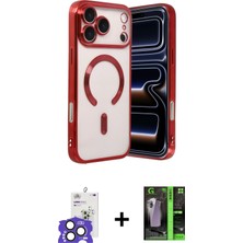 BUTİMAR'S iPhone 17 Pro Max Nova Işık Özel Seri - Siyah 360 Mat Full Body Arka Koruyucu + Natural Grey Bilvis Titan Kamera Lens