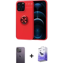 BUTİMAR'S iPhone 13 Pro Max Yankı Form Prime - Siyah Bilvis 5in1 5d Magic Hayalet Cam Ekran Koruyucu + Beyaz Neon Fosforlu Kamera Lens