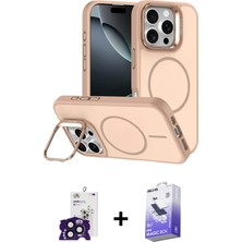 BUTİMAR'S iPhone 16 Pro Max Çekirdek Klasik - Siyah Bilvis 5in1 5d Magic Hayalet Cam Ekran Koruyucu + Siyah Bilvis Titan Kamera Lens