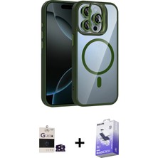 BUTİMAR'S iPhone 14 Pro Max Yadigar Asil Koleksiyonu - Siyah Bilvis 5in1 5d Magic Hayalet Cam Ekran Koruyucu + Derin Mor Bilvis Titan Kamera Lens