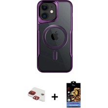 BUTİMAR'S iPhone 11 Yadigar Klasik Özel Seri - Siyah Buffer Hayalet Cam Ekran Koruyucu + Kırmızı Pers Alüminyum Kamera Lens