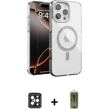 BUTİMAR'S iPhone 16 Pro Max Atlas Doku Özel Seri - Siyah Joko Magic 5d Hayalet Cam + Siyah Pvd Metal Kamera Lens