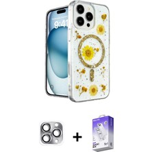 BUTİMAR'S iPhone 16 Pro Max Kozmos Doku - Siyah Bilvis 5in1 3D Magic Cam Ekran Koruyucu + Gri Pers Alüminyum Kamera Lens