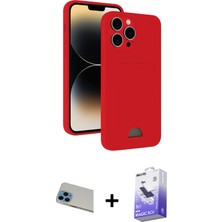 BUTİMAR'S iPhone 13 Pro Max Vadi Çizgi Prime - Siyah Bilvis 5in1 5d Magic Hayalet Cam Ekran Koruyucu + Mavi Rainbow Kamera Lens Koruma Cam