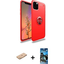BUTİMAR'S iPhone 11 Pro Max Yankı Form Prime - Siyah 34D Izgaralı Cam + Turuncu Renkli Kamera Lens Koruma Cam