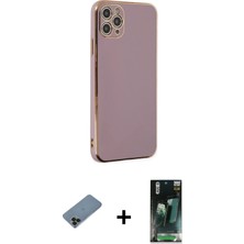 BUTİMAR'S iPhone 11 Pro Max Yankı Serisi - Şeffaf 360 Full Body Arka Koruyucu + Siyah Shine Kamera Lens Koruma Cam