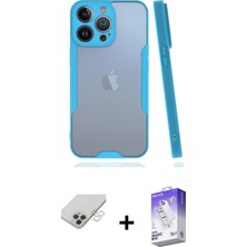 BUTİMAR'S iPhone 14 Pro Max Atlas Asil Serisi - Siyah Bilvis 5in1 3D Magic Cam Ekran Koruyucu + Gold Band Metal Kamera Lens