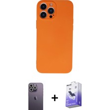 BUTİMAR'S iPhone 13 Pro Max Ahenk Serisi - Siyah Bilvis 5in1 5d Magic Hayalet Cam Ekran Koruyucu + Beyaz Neon Fosforlu Kamera Lens