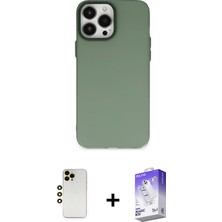 BUTİMAR'S iPhone 13 Pro Max Ahenk Çizgi Prime - Siyah Bilvis 5in1 3D Magic Cam Ekran Koruyucu + Gold Shine Kamera Lens