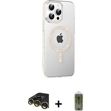 BUTİMAR'S iPhone 14 Pro Max Yörünge Koleksiyonu - Siyah Joko Magic 5d Hayalet Cam + Gold Raze Metal Kamera Lens