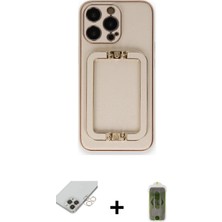 BUTİMAR'S iPhone 14 Pro Max Kozmos Minimal Prime - Siyah Joko Magic 5d Hayalet Cam + Gold Band Metal Kamera Lens