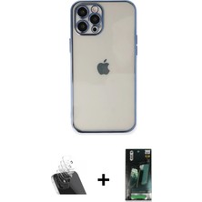 BUTİMAR'S iPhone 12 Pro Vadi Minimal - Şeffaf 360 Full Body Arka Koruyucu + Şeffaf Kamera Lens Koruma Cam