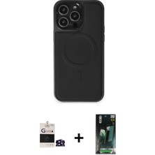 BUTİMAR'S iPhone 14 Pro Max Zirve Işık Serisi - Şeffaf 360 Full Body Arka Koruyucu + Derin Mor Bilvis Titan Kamera Lens