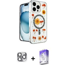 BUTİMAR'S iPhone 16 Pro Max Kozmos Doku - Siyah Bilvis 5in1 3D Magic Cam Ekran Koruyucu + Gri Pers Alüminyum Kamera Lens