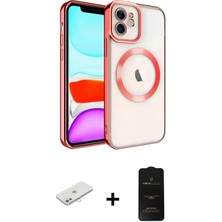 BUTİMAR'S iPhone 11 Nova Işık Özel Seri - Siyah 6d Antistatik Mat Seramik Hayalet Nano Ekran Koruyucu + Sarı Renkli Kamera Lens Koruma Cam