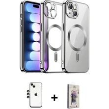BUTİMAR'S iPhone 14 Nova Işık Özel Seri - Siyah Bilvis 3D Cam Ekran Koruyucu + Siyah Shine Kamera Lens