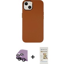 BUTİMAR'S iPhone 14 Plus Çekirdek Çizgi - Siyah Mat Seramik Nano Ekran Koruyucu + Siyah Raze Metal Kamera Lens