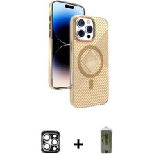 BUTİMAR'S iPhone 16 Pro Max Nova Modern Prime - Siyah Joko Magic 5d Hayalet Cam + Gümüş Pvd Metal Kamera Lens