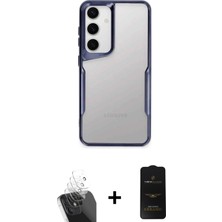 BUTİMAR'S Galaxy A15 4g Akış Çizgi Koleksiyonu - Siyah 6d Antistatik Mat Seramik Hayalet Nano Ekran Koruyucu + Şeffaf Kamera Lens Koruma Cam